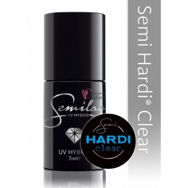 Gel uv Semilac Hardi Clear transparent pt. constructie 7 ml + 1 pigment color Neon Cadou